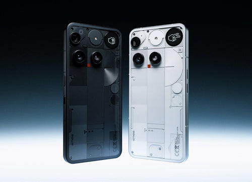 Nothing Phone 3 in black and white