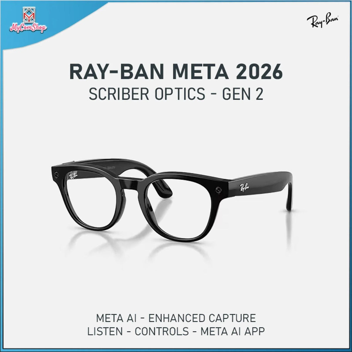 Heyup | Ray-Ban Meta Scriber Optics (Gen 2) AI Smart Glasses - Heyup