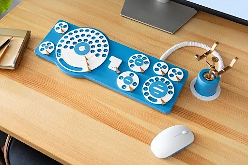  Retro Rotary Dial Keyboard