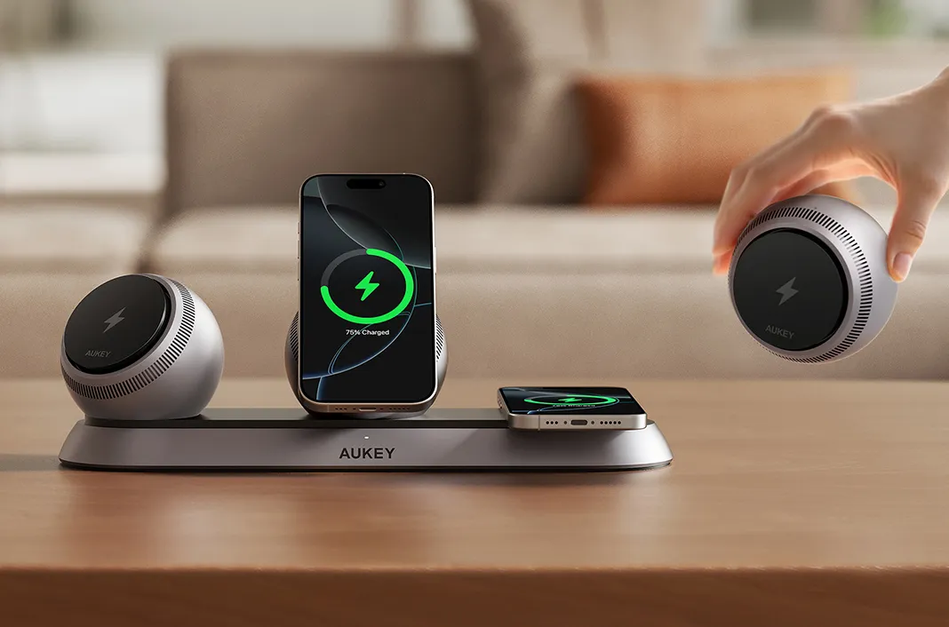 AUKEY Debuts MagFusion Ark: The First Modular True Wireless Charger