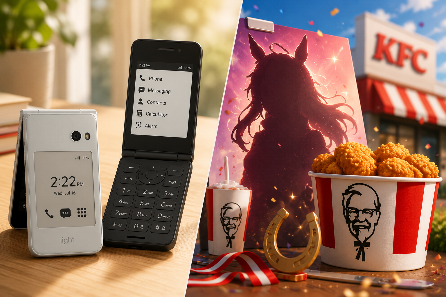 HeyWhatsNew: Light's Affordable Flip Phone Is Here, and KFC Hints at a New Umamusume Campaign