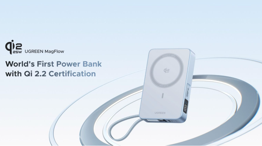 UGREEN Unveils First Qi 2.2 Certified Power Bank with 25W Wireless Charging