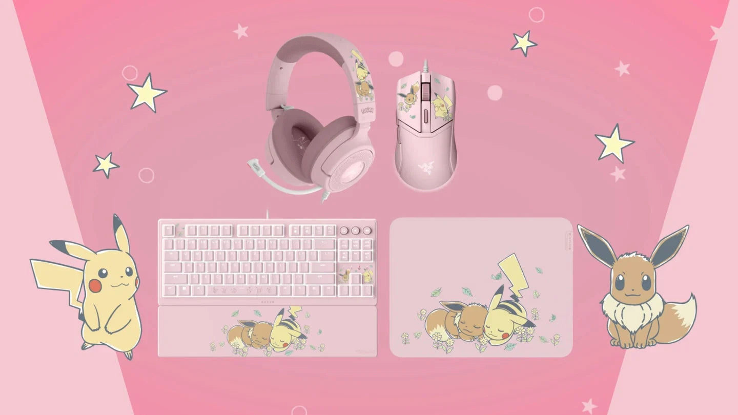 Razer Celebrates Pokémon's 30th Anniversary with Adorable Pikachu & Eevee Gaming Peripherals