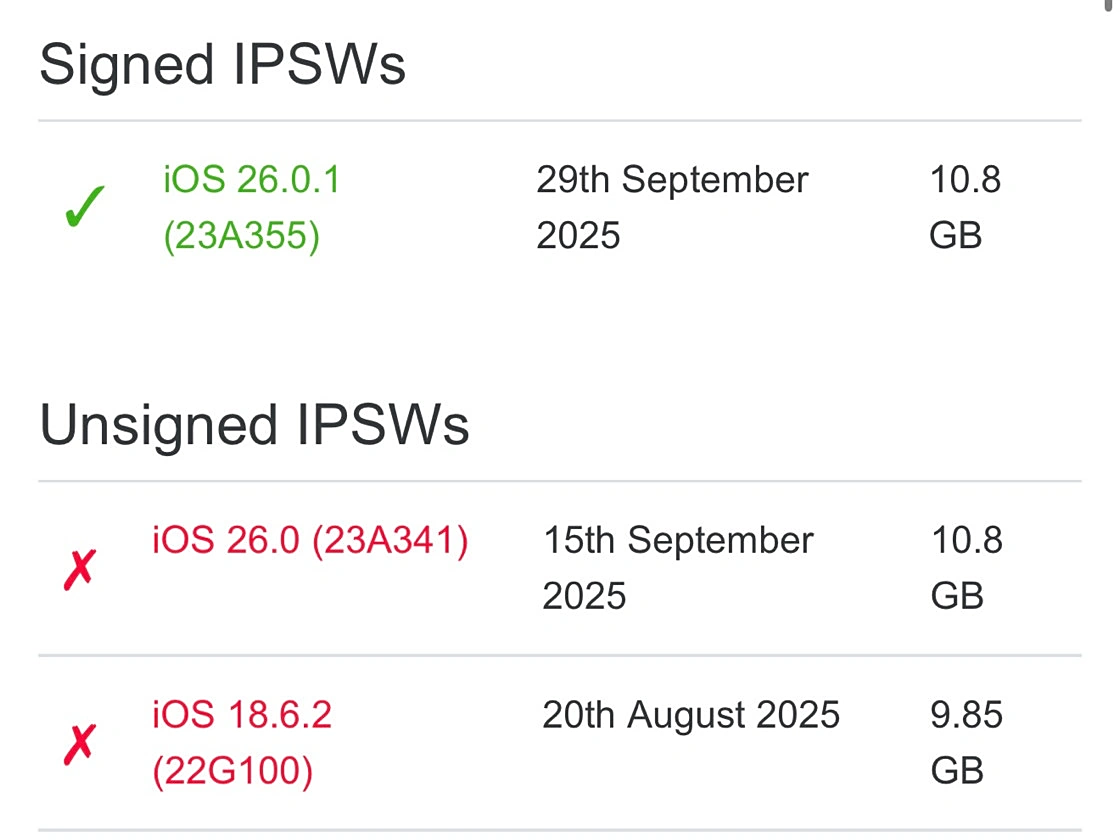 Apple Closes iOS/iPadOS 26