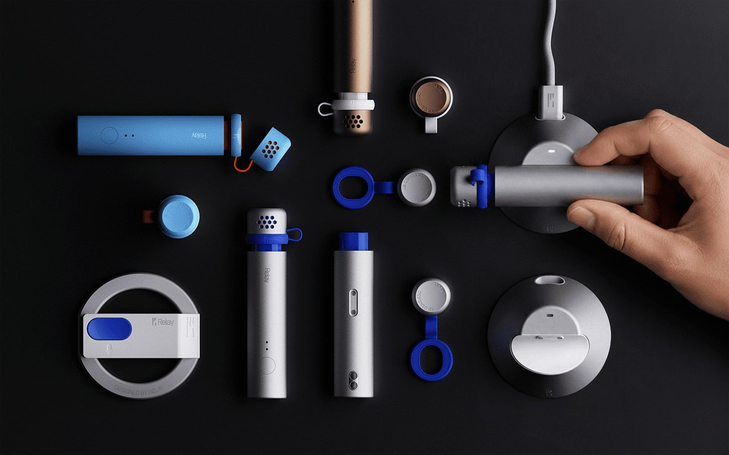 Relay Q push-to-talk AI voice interface device