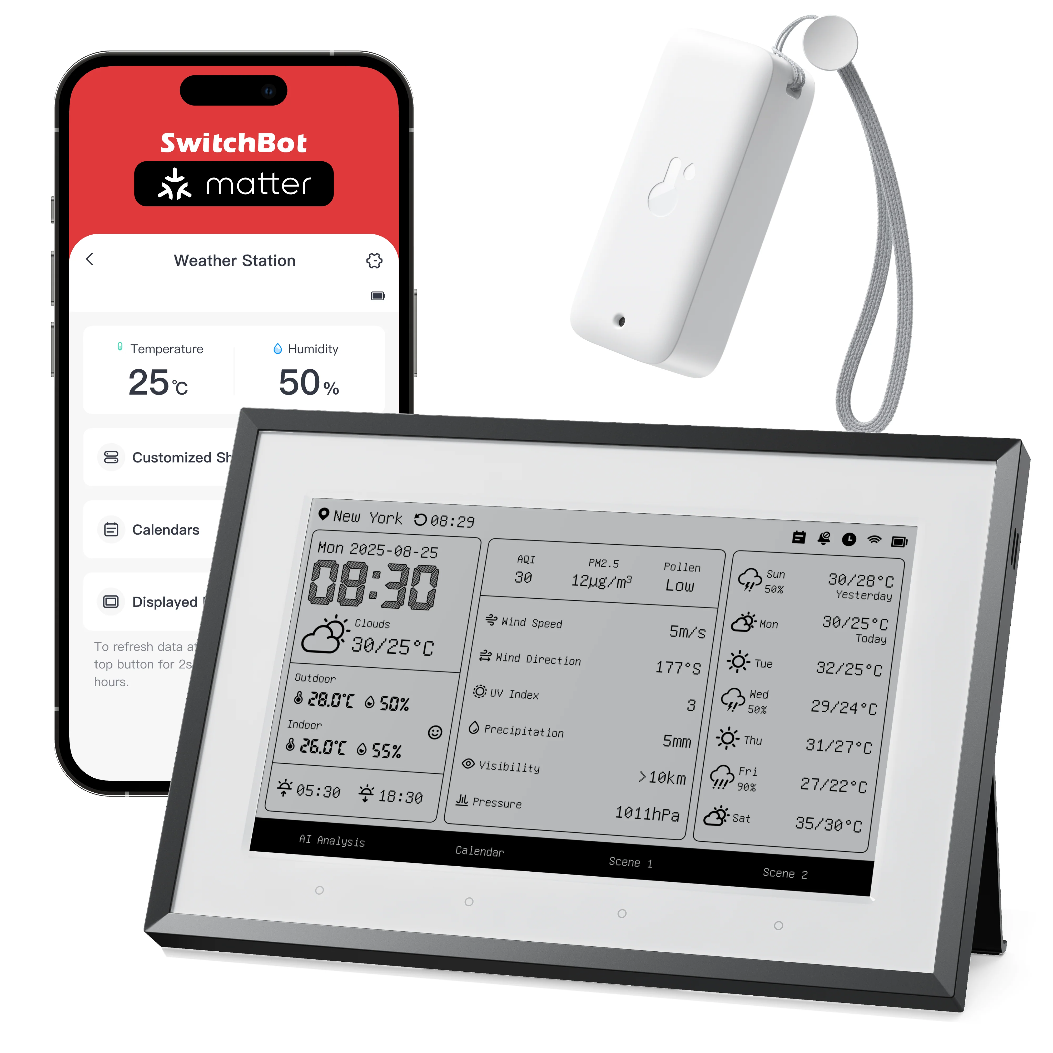 SwitchBot Weather Station: E-Ink Meets Smart Calendar