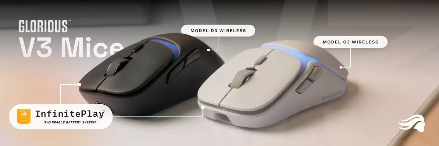 Glorious Unveils O3 & D3 Wireless Mice