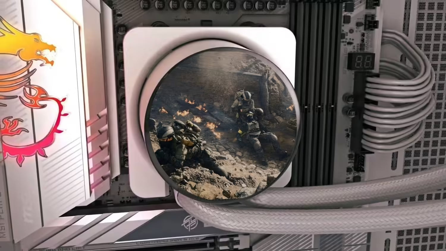 Gamer Plays Battlefield 6 on a 2.1-inch CPU Cooler Scree