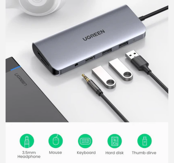 UGREEN 10-in-1 4K HDMI USB C Hub