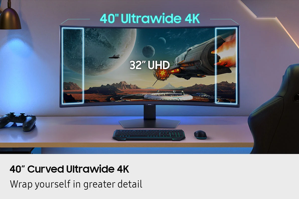 Samsung 40" Odyssey G7 G75F WUHD 180Hz Curved Gaming Monitor