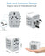 Tessan Universal Travel Adapter with 3 USB C and 2 USB Ports