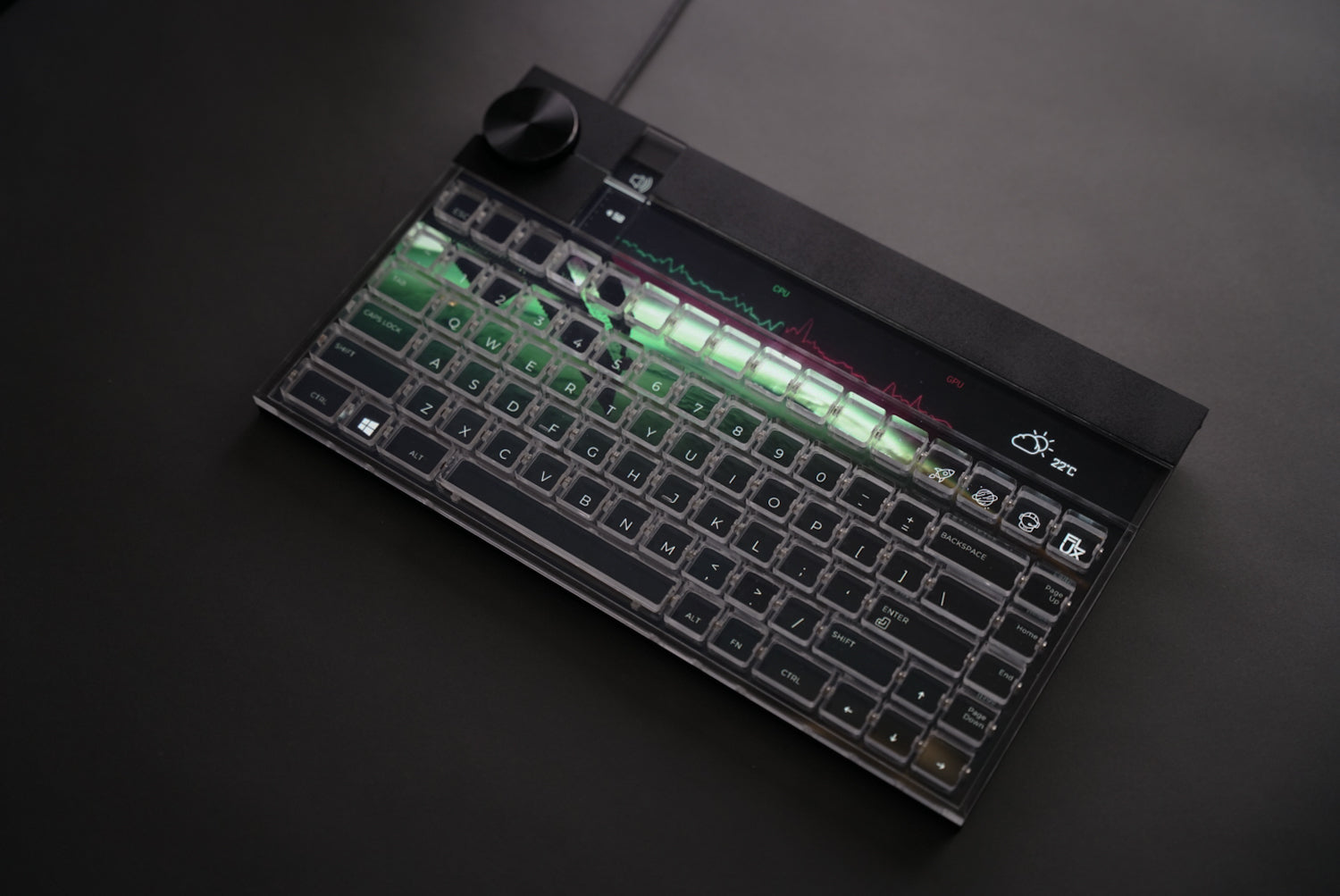 Function Key Transparent Keyboard Flux Transparent Keyboard With Integrated Display Tryout & Reviews - Heyup